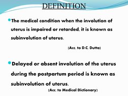 Subinvolution Def Understanding Uterine Subinvolution | PDF | Shock (Circulatory ...