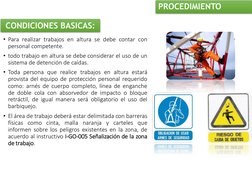 PROCEDIMIENTO
• Para realizar trabajos en altura se debe contar con
personal competente.
• todo trabajo en altura se debe con