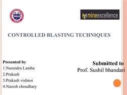 Controlled Blasting Techniques Overview | PDF | Drilling | Mining