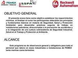 ALCANCE
     El presente anexo tiene como objetivo establecer los requerimientos 
mínimos, al finalizar el curso los particip