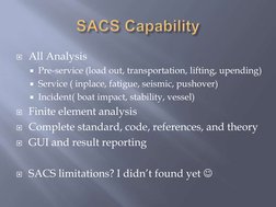 SACS Software Tutorial for Offshore Structures | PDF | Software | Computing