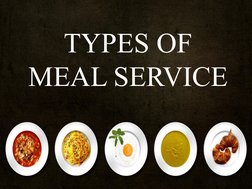 Types of Meal Service Explained | PDF | Tableware | Buffet
