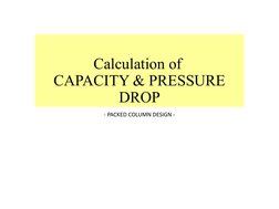 Packed Column Design: Capacity & Pressure Drop | PDF | Gases | Pressure