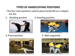 Essential Handcuffing Techniques Guide | PDF | Handcuffs | Criminal Law