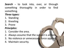 Essential Handcuffing Techniques Guide | PDF | Handcuffs | Criminal Law