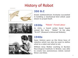 History of Robot
6
“Robota” - Forced Labour
