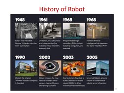History of Robot
8
