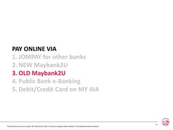 AIA Online Payment Guide | PDF | Payments | Financial Transaction