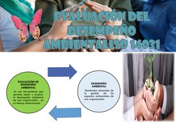 EVALUACIÓN DEL DESEMPEÑO AMBIENTALISO 14031 
EVALUACIÓN DE 
DESEMPEÑO 
AMBIENTAL
Es una herramienta que
permite medir y evalu