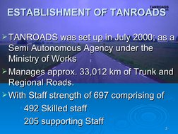 Tanroads Map TANROADS Organizational Overview | PDF | Tanzania | Road