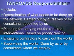 Tanroads Map TANROADS Organizational Overview | PDF | Tanzania | Road