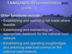 Tanroads Chart TANROADS Organizational Overview | PDF | Tanzania | Road