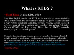 Introduction to RTDS Simulation Systems | PDF | Real Time Computing ...