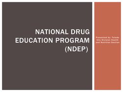 Ndep Report Strengthening the National Drug Education Program | PDF | Schools ...