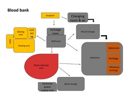 reception
Waiting 
area
Resting area
Changing 
room & wc
Record storage
Blood collecting
area
Blood storage
Exclusive 
power