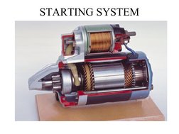 STARTING SYSTEM
