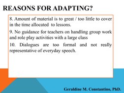 Materials Adaptation in Language Teaching | PDF | Vocabulary | Learning
