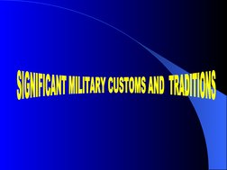AFP Customs and Traditions Overview | PDF | Non Commissioned Officer ...