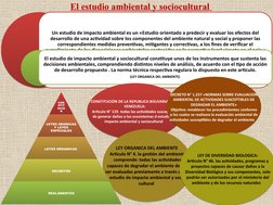 El estudio ambiental y sociocultural 
Un estudio de impacto ambiental es un «Estudio orientado a predecir y evaluar los efect