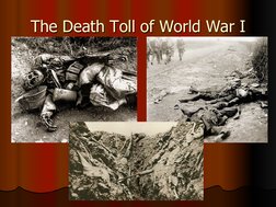 The Death Toll of World War I 
