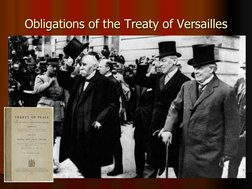 Obligations of the Treaty of Versailles 
