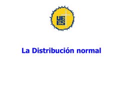  (mailto:ewmendozarodriguez@yahoo.es)La Distribución normal 
