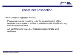 7-Point Container Inspection Guide | PDF | Tractor | Trailer (Vehicle)