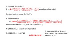 3. Ecuación matemática
𝑃= 𝑨∗
𝟏+𝒊𝒏−𝟏
𝒊∗𝟏+𝒊𝒏
+
𝑮
𝒊
𝟏+𝒊𝒏−𝟏
𝒊∗𝟏+𝒊𝒏
−
𝒏
𝟏+𝒊𝒏ubicado en el período 3
Trasla