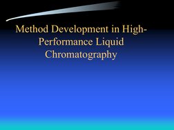 HPLC Method Development Overview | PDF | High Performance Liquid ...