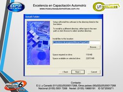 Contacto: 
E.U. y Canadá (011)(52)(55)59317268, Otros países (00)(52)(55)59317268 
Nacional (0155) 5931 7268   Nextel: (0155)