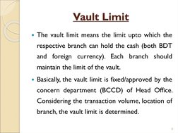 Vault Management and Cash Custodianship | PDF | Bank Vault | Cash