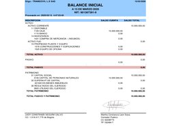 13/03/2020
DESCRIPCION                                                                                        SALDO CUENTA