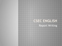 CSEC Report Writing Guidelines | PDF | Business