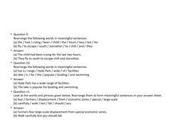 Jumbled Sentences Exercises for Class 11 | PDF | Dough | Foods