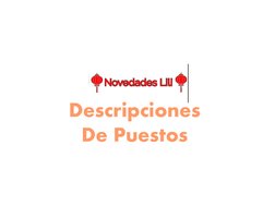 Descripciones 
De Puestos 
