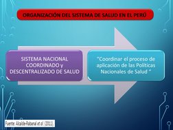 Organización y Estructura del Sistema de Salud en Perú | PDF | Sistema ...