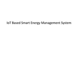 IoT Based Smart Energy Management System
