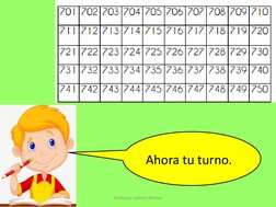 Ahora tu turno.
Profesora Carmen Belmar
