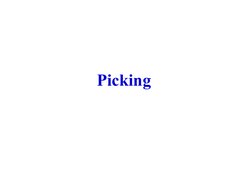 Picking 
