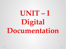 Digital Documentation Class 9 Overview | PDF
