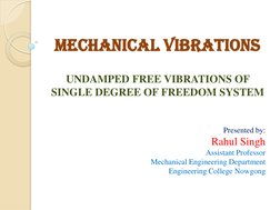Undamped Free Vibration in SDOF Systems | PDF | Force | Mass