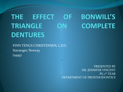 Bonwill Impact of Bonwill's Triangle on Dentures | PDF | Triangle | Angle