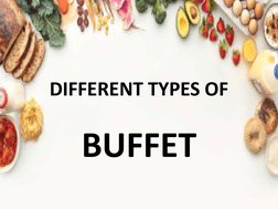 Types of Buffet Service Explained | PDF | Buffet | Tableware