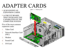 Types of Adapter Cards and Slots | PDF | Network Interface Controller ...