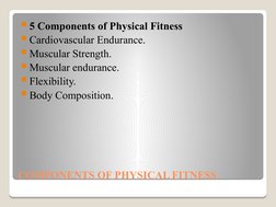 Understanding Physical Fitness Components | PDF | Physical Education ...