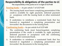 LC Opening and Amendment Procedures | PDF | Letter Of Credit | Finance ...