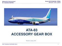 ATA-83 Accessory Gear Box | PDF | Transmission (Mechanics) | Pump