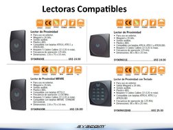 Lectoras Compatibles
