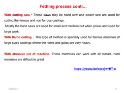 Fettling Process Fettling Process in Casting Explained | PDF | Casting (Metalworking ...