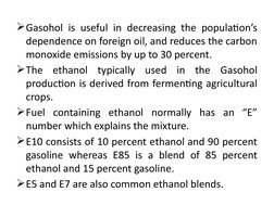 Understanding Gasohol Production | PDF | Gasoline | Ethanol